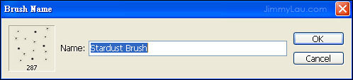 自制筆刷 給照片繪上星塵