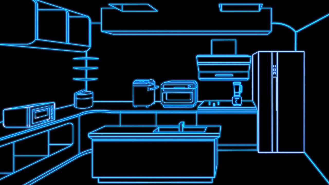 科技生活線條科技動畫帶您走進科技生活